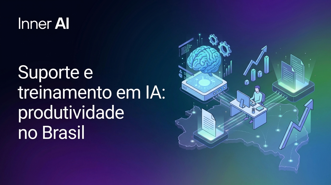 Suporte e treinamento em IA: produtividade no Brasil